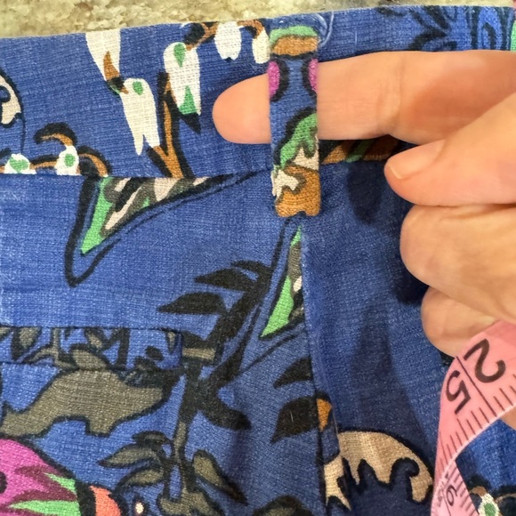 J crew blue & Orange floral cotton shorts - Picture 7 of 15